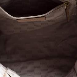 مملوكة مسبقًا MICHAEL Michael Kors Brown Coated Canvas and Leather Jet Set Tote