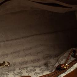 Pre Owned حقيبة مايكل مايكل كورس هاميلتون جلد ثلاثي اللون وكانفاس كبيرة