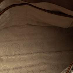 Pre Owned حقيبة مايكل مايكل كورس هاميلتون جلد ثلاثي اللون وكانفاس كبيرة