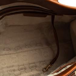 Pre Owned حقيبة مايكل مايكل كورس هاميلتون جلد ثلاثي اللون وكانفاس كبيرة