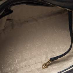 Pre Owned حقيبة مايكل مايك كورس هاميلتون إيست ويست جلد نقشة التمساح أزرق 