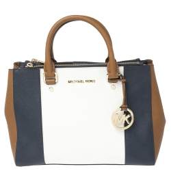 Pre Owned MICHAEL Michael Kors Multicolor Leather Medium Sutton Tote