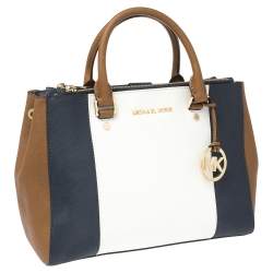 Pre Owned MICHAEL Michael Kors Multicolor Leather Medium Sutton Tote