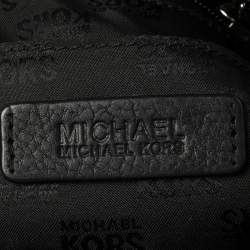 Pre Owned MICHAEL Micheal Kors Black Signature Canvas Jet Set Travel Chain Tote