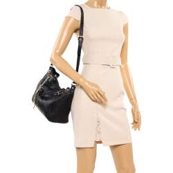 مملوكة مسبقًا MICHAEL Michael Kors Black Leather Chain Shoulder Bag