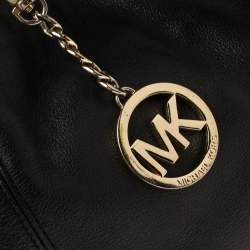 مملوكة مسبقًا MICHAEL Michael Kors Black Leather Chain Shoulder Bag