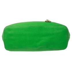 Pre Owned MICHAEL Michael Kors Green Saffiano Leather Jet Set Tote