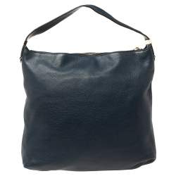 Pre Owned MICHAEL Michael Kors Navy Blue Leather Large Weston Hobo