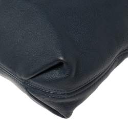 Pre Owned MICHAEL Michael Kors Navy Blue Leather Large Weston Hobo