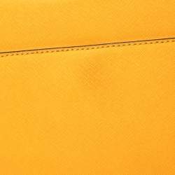 Michael Michael Kors Yellow Leather Jet Set Travel Messenger Bag