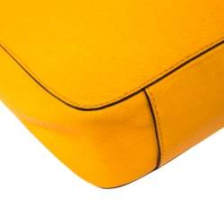 Michael Michael Kors Yellow Leather Jet Set Travel Messenger Bag