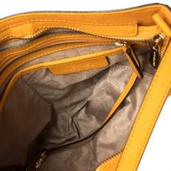 Michael Michael Kors Yellow Leather Jet Set Travel Messenger Bag