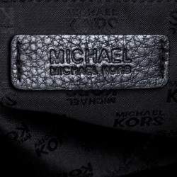 Pre Owned MICHAEL Michael Kors Black Leather Hudson Hobo 