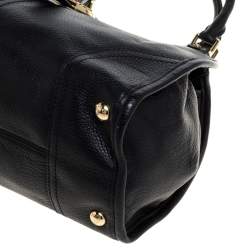 Pre Owned MICHAEL Michael Kors Black Leather Hudson Hobo 
