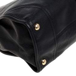 Pre Owned MICHAEL Michael Kors Black Leather Hudson Hobo 