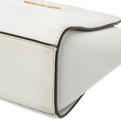 Pre Owned حقيبة كروس مايكل مايكل كورس سيلما جلد بيضاء  صغيرة