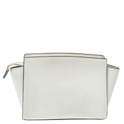 Pre Owned حقيبة كروس مايكل مايكل كورس سيلما جلد بيضاء  صغيرة