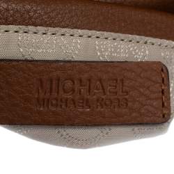 Pre Owned MICHAEL Michael Kors Brown Leather Fulton Crossbody Bag