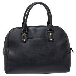 Pre Owned حقيبة مايكل مايكل كورس جلد أسود بسحاب