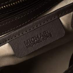 Pre Owned حقيبة ساتشل مايكل مايكل كورس سيلما كبيرة جلد بنية داكنة 