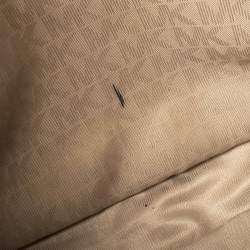 Pre Owned حقيبة مايكل مايكل كورس شيارا كانفاس بني داكن بالشعار