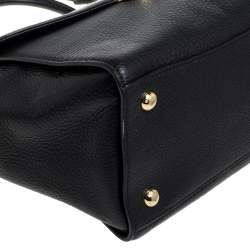 MICHAEL Michael Kors Black Leather Hudson Satchel