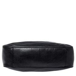 Pre Owned MICHAEL Michael Kors Black Leather Fulton Hobo