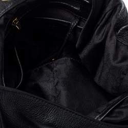 Pre Owned MICHAEL Michael Kors Black Leather Fulton Hobo