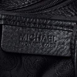 Pre Owned MICHAEL Michael Kors Black Leather Fulton Hobo