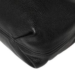 مملوكة مسبقًا MICHAEL Michael Kors Black Leather Camden Drawstring Hobo