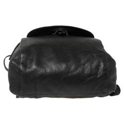 MICHAEL Michael Kors Black Soft Leather Drawstring Backpack