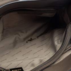 Pre Owned حقيبة ساتشل مايكل مايكل كورس أيما كبيرة جلد بيج داكنة 