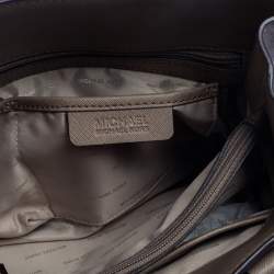 Pre Owned حقيبة ساتشل مايكل مايكل كورس أيما كبيرة جلد بيج داكنة 