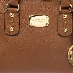 Pre Owned Michael Michael Kors Brown Leather Small Satchel