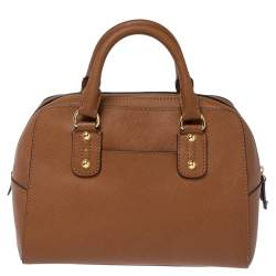 Pre Owned Michael Michael Kors Brown Leather Small Satchel