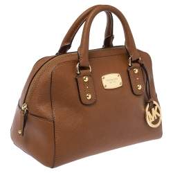 Pre Owned Michael Michael Kors Brown Leather Small Satchel