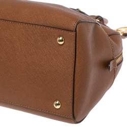 Pre Owned Michael Michael Kors Brown Leather Small Satchel