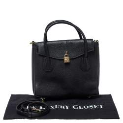 Pre Owned حقيبة يد مايكل مايكل كورس ميرسر أول أين وان كبيرة جلد سوداء 