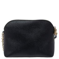 Pre Owned حقيبة كروس مايكل مايكل كورس سيندي دوم متوسطة جلد أسود