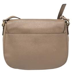 Pre Owned حقيبة كتف مايكل مايكل كورس هاميلتون كبيرة جلد بني