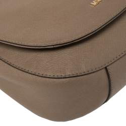 Pre Owned حقيبة كتف مايكل مايكل كورس هاميلتون كبيرة جلد بني