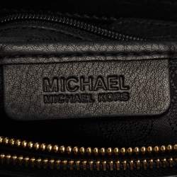 Pre Owned Michael Kors Black Leather Mackenzie Tote