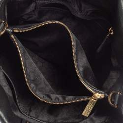 Pre Owned Michael Kors Black Leather Mackenzie Tote