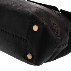 Pre Owned Michael Kors Black Leather Mackenzie Tote