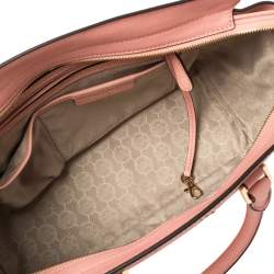 Pre Owned MICHAEL Michael Kors Pink Leather Large Selma Satchel