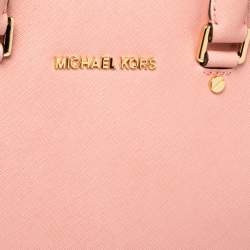 Pre Owned MICHAEL Michael Kors Pink Leather Large Selma Satchel