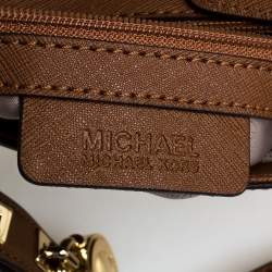 Pre Owned MICHAEL Michael Kors Brown Leather Hamilton Crossbody Bag