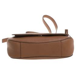 Pre Owned MICHAEL Michael Kors Brown Leather Hamilton Crossbody Bag