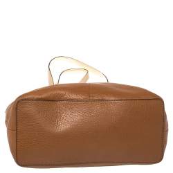 MICHAEL Michael Kors Brown/Beige Leather Bedford Tote