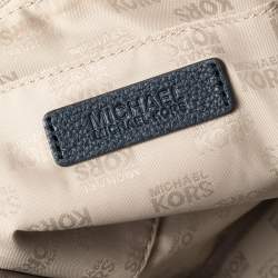 Michael Michael Kors Navy Blue Leather Harper Tote